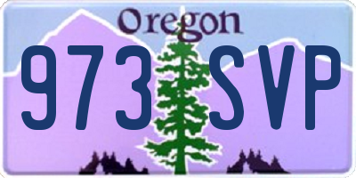 OR license plate 973SVP