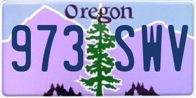 OR license plate 973SWV