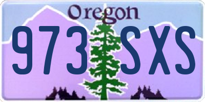 OR license plate 973SXS
