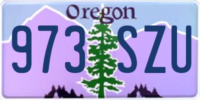 OR license plate 973SZU