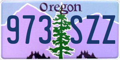OR license plate 973SZZ