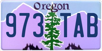 OR license plate 973TAB