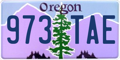 OR license plate 973TAE