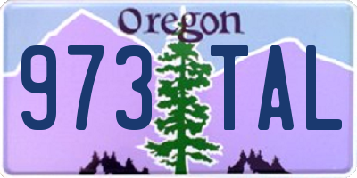 OR license plate 973TAL