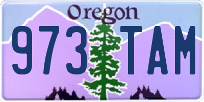 OR license plate 973TAM