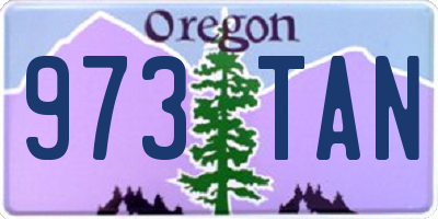 OR license plate 973TAN