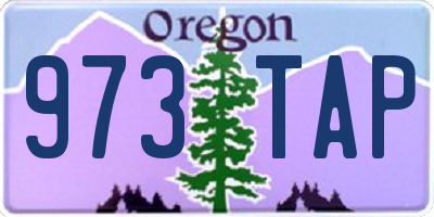 OR license plate 973TAP