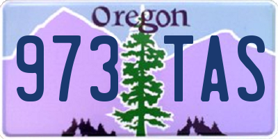 OR license plate 973TAS