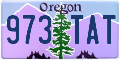 OR license plate 973TAT