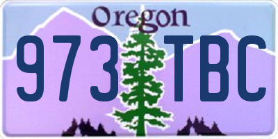 OR license plate 973TBC