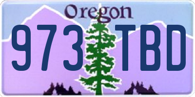 OR license plate 973TBD