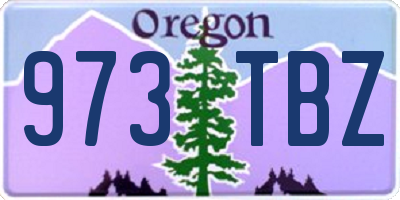 OR license plate 973TBZ