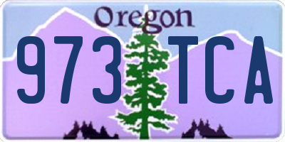 OR license plate 973TCA