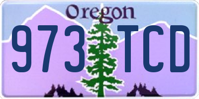 OR license plate 973TCD