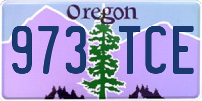 OR license plate 973TCE