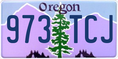 OR license plate 973TCJ