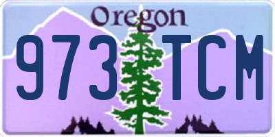OR license plate 973TCM