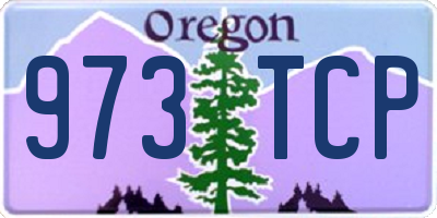 OR license plate 973TCP