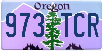 OR license plate 973TCR