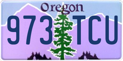 OR license plate 973TCU