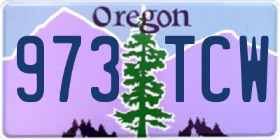 OR license plate 973TCW