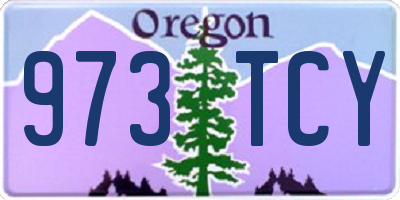 OR license plate 973TCY