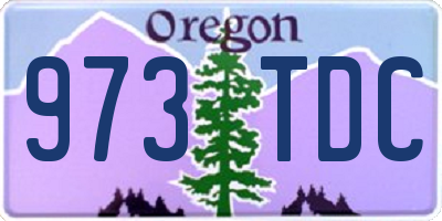 OR license plate 973TDC