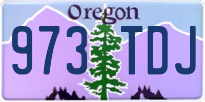 OR license plate 973TDJ