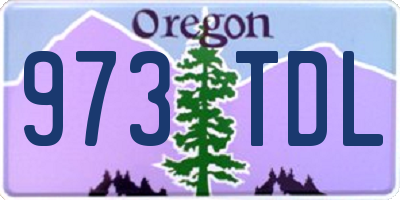 OR license plate 973TDL