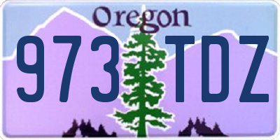 OR license plate 973TDZ
