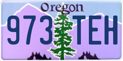 OR license plate 973TEH