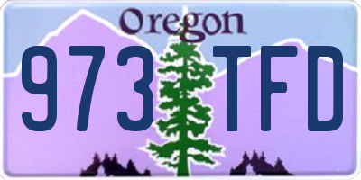 OR license plate 973TFD