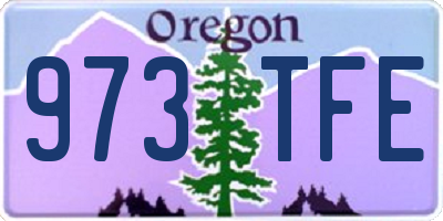 OR license plate 973TFE