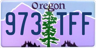 OR license plate 973TFF