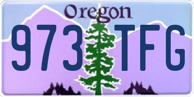 OR license plate 973TFG