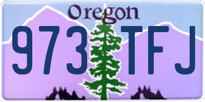 OR license plate 973TFJ