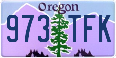 OR license plate 973TFK
