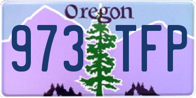 OR license plate 973TFP