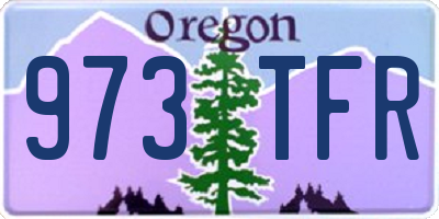 OR license plate 973TFR