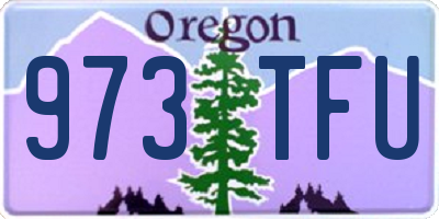 OR license plate 973TFU