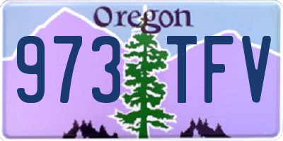 OR license plate 973TFV