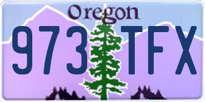 OR license plate 973TFX