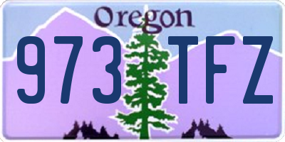 OR license plate 973TFZ