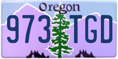 OR license plate 973TGD