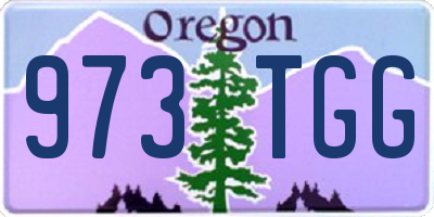 OR license plate 973TGG