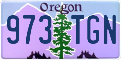 OR license plate 973TGN