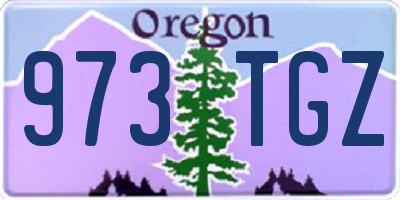 OR license plate 973TGZ