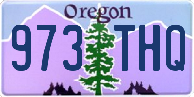 OR license plate 973THQ