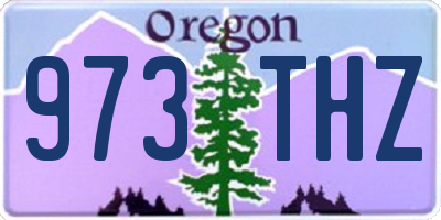 OR license plate 973THZ