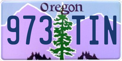 OR license plate 973TIN